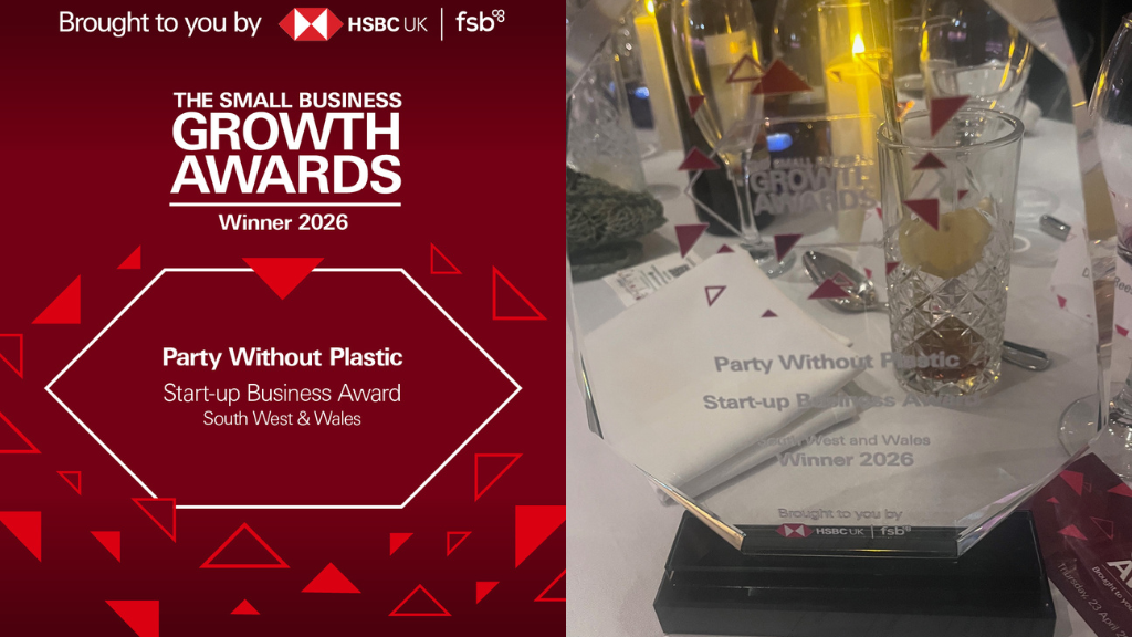 Party Without Plastic&reg; Takes the Start-Up Business Award for South West and Wales